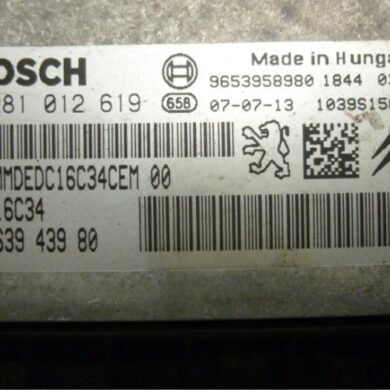 Peugeot Partner 1.6 HDI 90 16V Computer Motormanagement 9HX 2007 1940CC