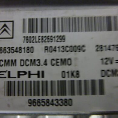 Citroen C5  Computer Motormanagement RHR 2008 1942XY-1942XZ-1943LW-1943LX-1609863480