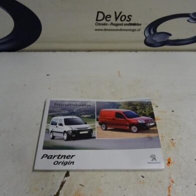 Peugeot Partner 1.6 Hdi Instructie Boekje 2011